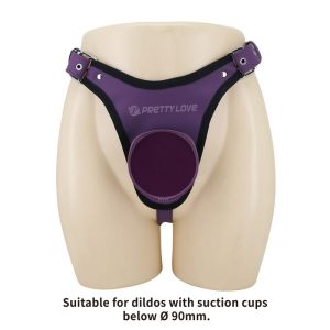 Pretty Love Universal Strap-On Harness Slips Lila Schwarz Pretty Love Universal Strap-On Harness Slips Lila Schwarz – Bild 2