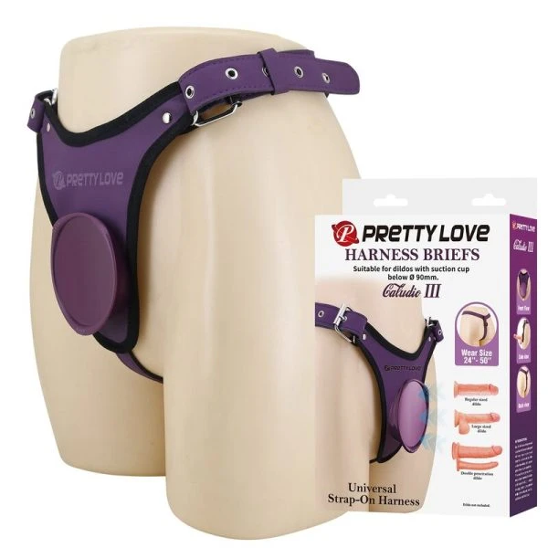 Pretty Love Universal Strap-On Harness Slips Lila Schwarz