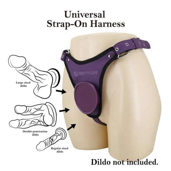 Pretty Love Universal Strap-On Harness Slips Lila Schwarz