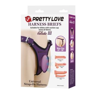Pretty Love Universal Strap-On Harness Slips Lila Schwarz Pretty Love Universal Strap-On Harness Slips Lila Schwarz – Bild 6