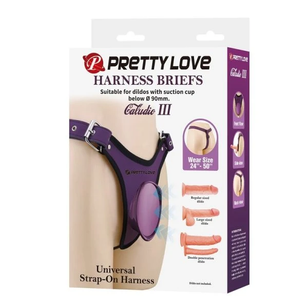 Pretty Love Universal Strap-On Harness Slips Lila Schwarz