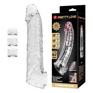 Pretty Love Penisverlängerungshülle 26 cm mit Saugnapf transparent Pretty Love Penisverlängerungshülle 26 cm mit Saugnapf transparent – Bild 1
