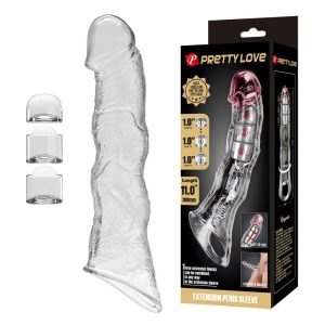 Pretty Love Penisverlängerungshülle 28 cm mit Saugnapf, transparent Pretty Love Penisverlängerungshülle 28 cm mit Saugnapf, transparent – Bild 1