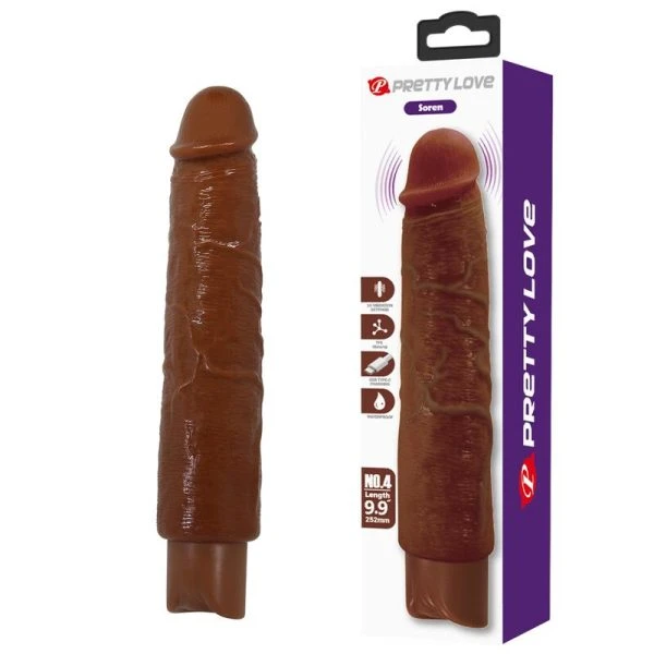 PDX Extreme Pretty Love Gavin Realistische Vibrator 25 cm bruin