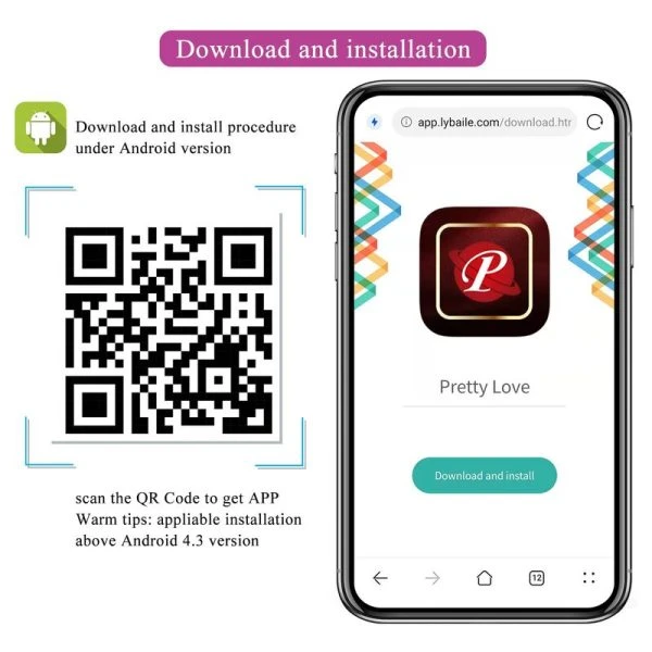 Pretty Love App-gesteuertes Vibrationsei mit 12 Funktionen, pink