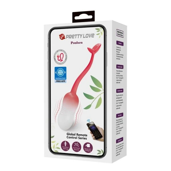 Pretty Love App-gesteuertes Vibrationsei mit 12 Funktionen, pink