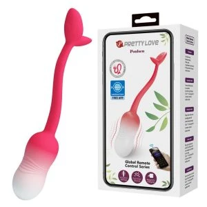 Pretty Love App-gesteuertes Vibrationsei mit 12 Funktionen, pink