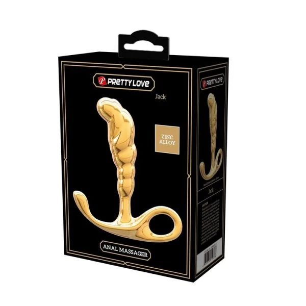 Pretty Love Jack Prostate Massager in Zinc Alloy Gold