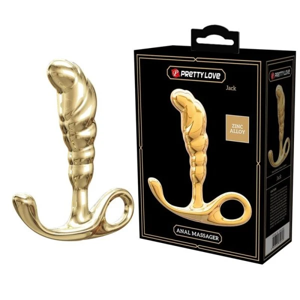 Pretty Love Jack Prostate Massager in Zinc Alloy Gold
