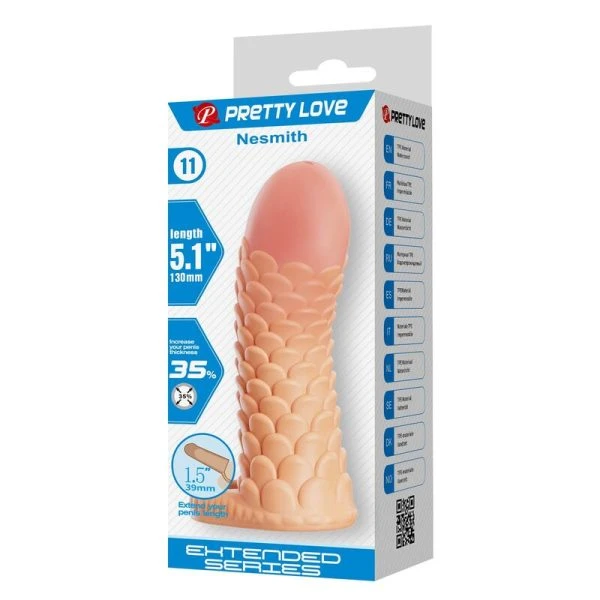 Pretty Love Nesmith Penisverlängerungshülle 13 cm natur