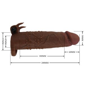 Pretty Love Quillon vibrerende penishuls 20 cm Ø 4 cm bruin Pretty Love Quillon vibrerende penishuls 20 cm Ø 4 cm bruin - Afbeelding 8