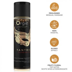 Orgie Tantrischer Göttlicher Nektar Massageöl pflanzlich 200 ml Orgie Tantrischer Göttlicher Nektar Massageöl pflanzlich 200 ml – Bild 1