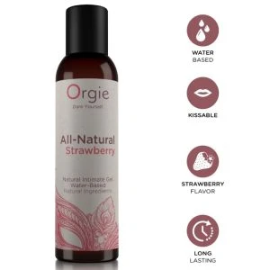 Orgie Gleitgel auf Wasserbasis Erdbeer küssbar 150 ml