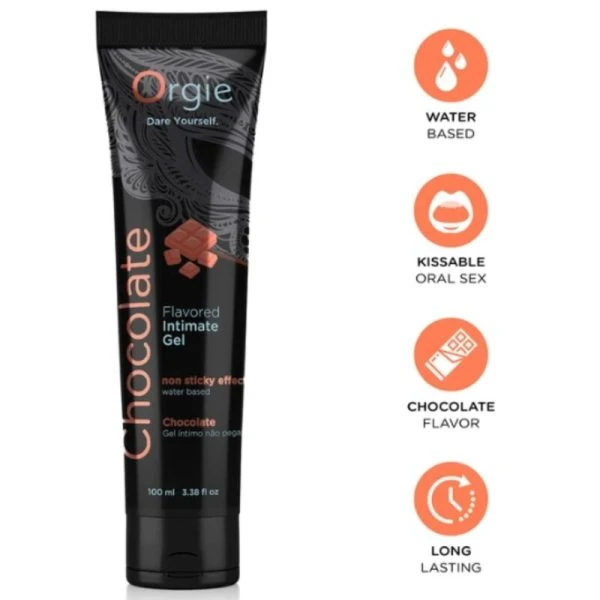 Orgie Schokoladen-Gleitmittel auf Wasserbasis, 100 ml