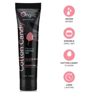 Orgie Gleitgel auf Wasserbasis mit Zuckerwatte-Duft, 100 ml