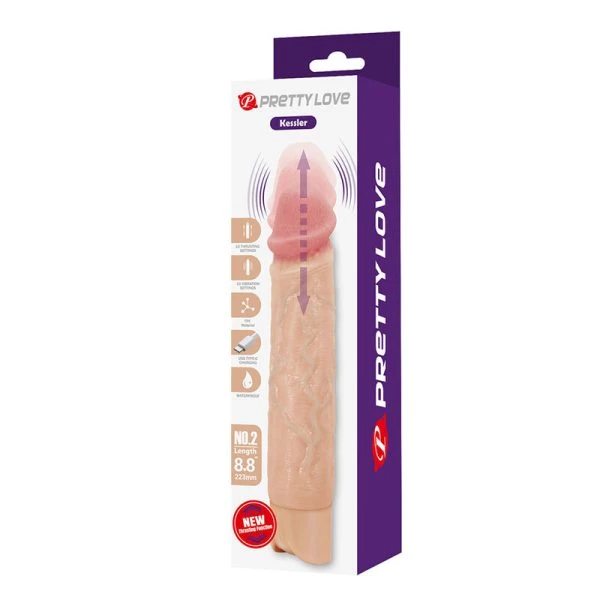 Pretty Love Kessler Realistischer Vibrationsdildo mit Stoßfunktion, 22 cm, natur Pretty Love Kessler Realistischer Vibrationsdildo mit Stoßfunktion, 22 cm, natur