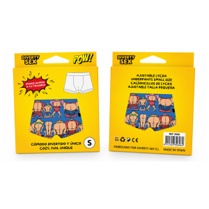 Diablo Picante Boxer Shorts with Butt Motif, Size S Diablo Picante Boxer Shorts with Butt Motif, Size S - Image 1