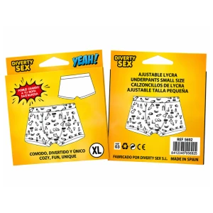 Diablo Picante Boxershorts mit Penis-Design nahtlos Größe L