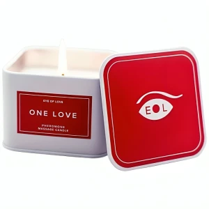 Eye of Love Massagekerze mit Pheromonen für sinnliche Massage