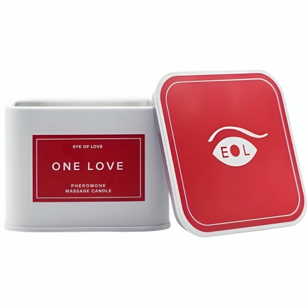 Eye of Love Massagekerze mit Pheromonen für sinnliche Massage