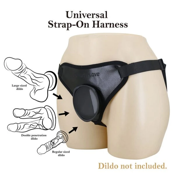 Pretty Love Universal Strap-On Harness mit verstellbarem Gurtsystem Schwarz