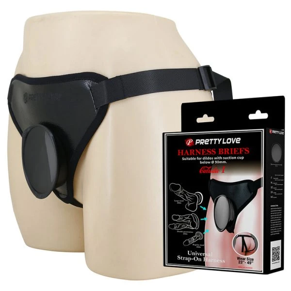 Pretty Love Universal Strap-On Harness mit verstellbarem Gurtsystem Schwarz