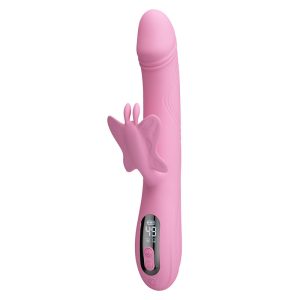 Pretty Love Bella Rabbit Vibrator mit Schmetterlingsstimulation und LED-Display Pink Pretty Love Bella Rabbit Vibrator mit Schmetterlingsstimulation und LED-Display Pink – Bild 3