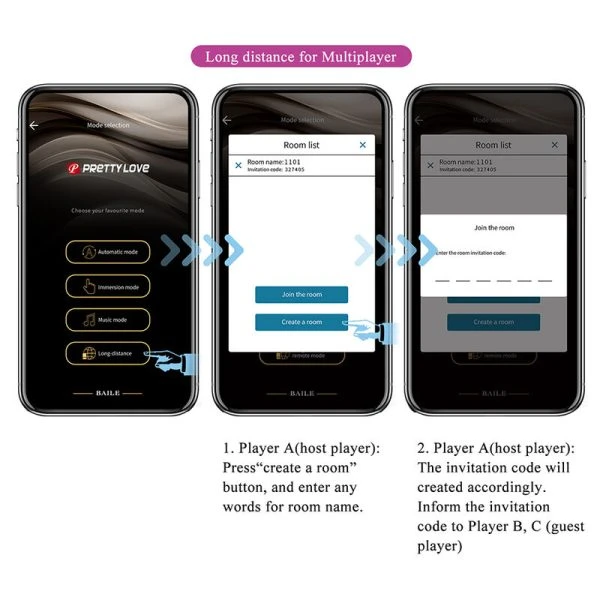 Pretty Love Hazelynn Massagegerät mit 12 Funktionen und App-Steuerung, Pink