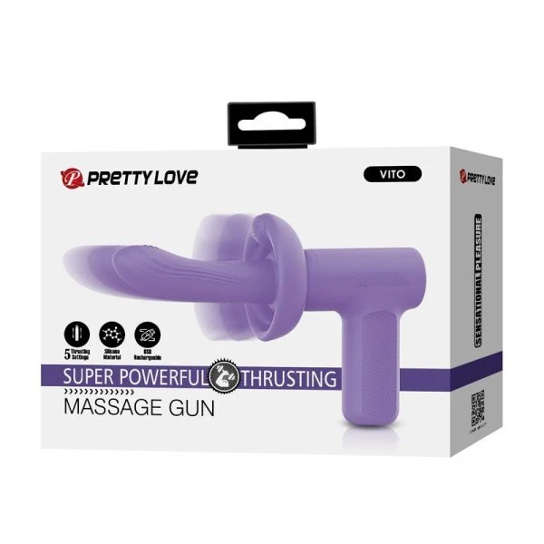 Pretty Love Vito Stoßmassagepistole 5 Modi Lila