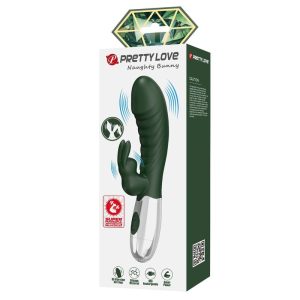 Pretty Love Naughty Bunny Rabbit-Vibrator mit 30 Funktionen, USB-aufladbar, grün Pretty Love Naughty Bunny Rabbit-Vibrator mit 30 Funktionen, USB-aufladbar, grün – Bild 3