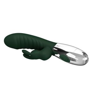 Pretty Love Naughty Bunny Rabbit-Vibrator mit 30 Funktionen, USB-aufladbar, grün Pretty Love Naughty Bunny Rabbit-Vibrator mit 30 Funktionen, USB-aufladbar, grün – Bild 6