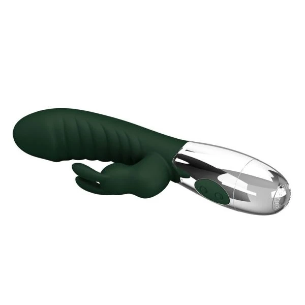 Pretty Love Naughty Bunny Rabbit-Vibrator mit 30 Funktionen, USB-aufladbar, grün