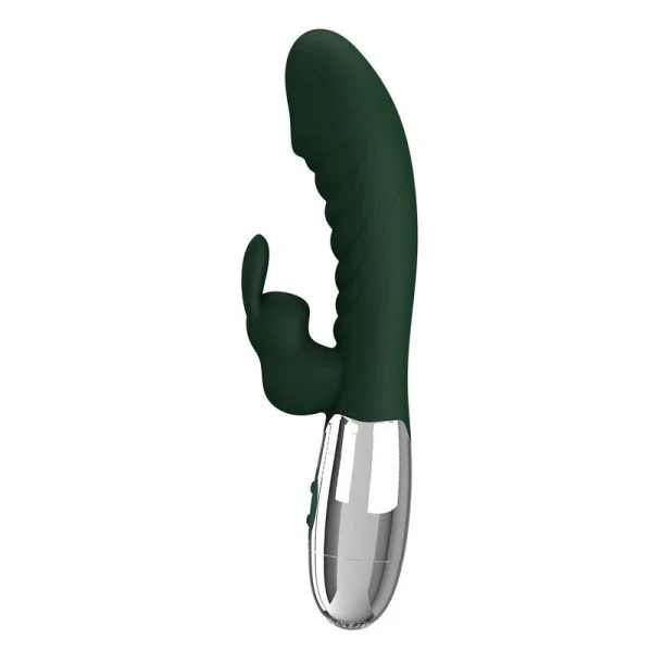 Pretty Love Naughty Bunny Rabbit-Vibrator mit 30 Funktionen, USB-aufladbar, grün