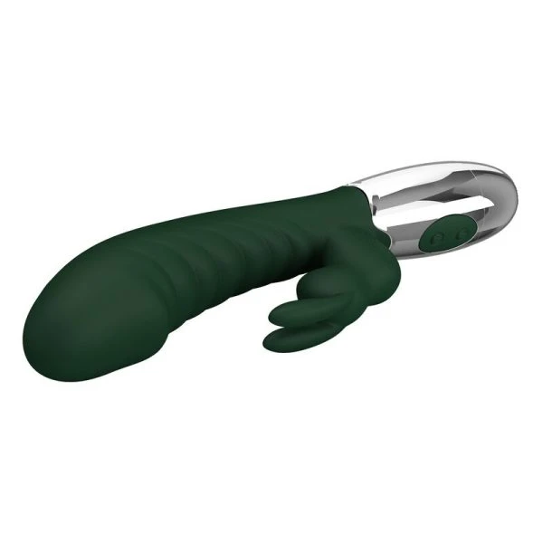 Pretty Love Naughty Bunny Rabbit-Vibrator mit 30 Funktionen, USB-aufladbar, grün