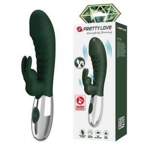 Pretty Love Naughty Bunny Rabbit-Vibrator mit 30 Funktionen, USB-aufladbar, grün Pretty Love Naughty Bunny Rabbit-Vibrator mit 30 Funktionen, USB-aufladbar, grün – Bild 1