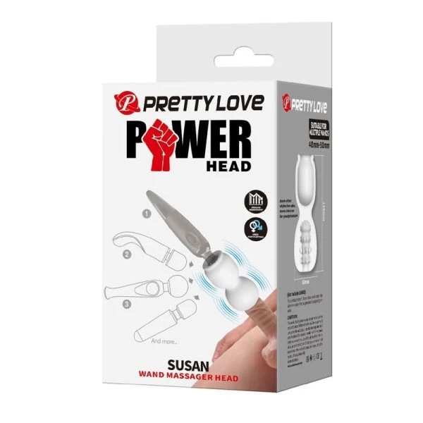 Pretty Love Susan Power Head Massageaufsatz für Stabmassager, TPE