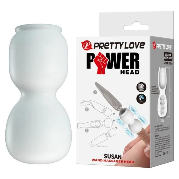 Pretty Love Susan Power Head Massageaufsatz für Stabmassager, TPE