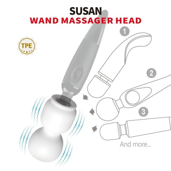 Pretty Love Susan Power Head Massageaufsatz für Stabmassager, TPE