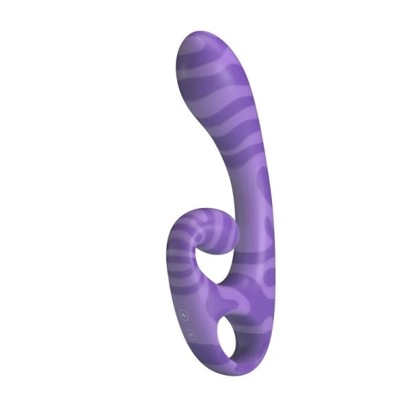 Pretty Love Summer Doppelvibrator mit Griff 19 cm Silikon lila