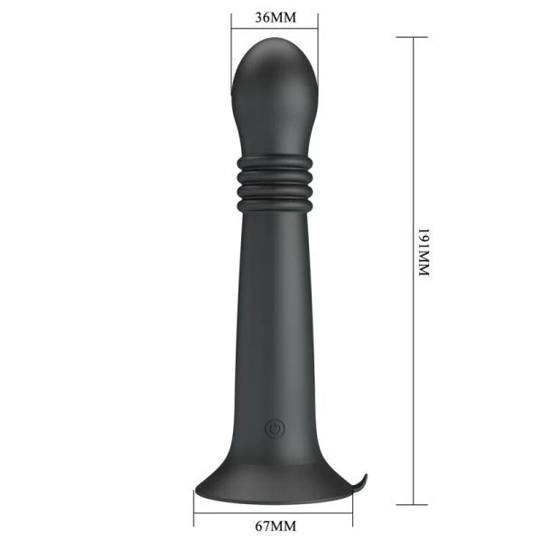 Pretty Love Stella rotierender und stoßender Massagevibrator schwarz