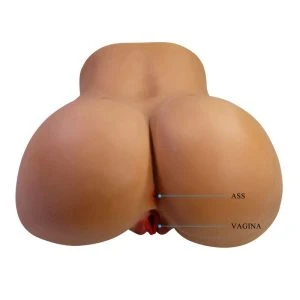 Crazy Bull Masturbator-Torso mit Doppeleintritt, Vibration und Saugfunktion