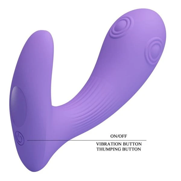 Pretty Love Andromeda Dual Stimulation Vibrator Purple