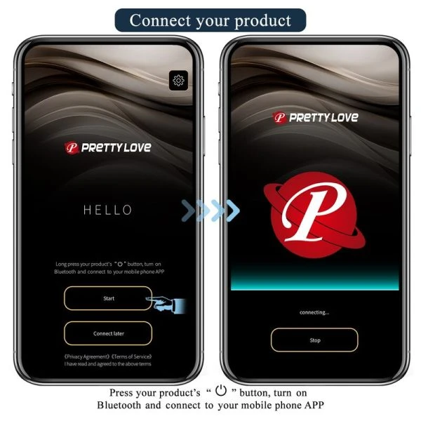 Pretty Love Anthony Anal- und Perineumvibrator App-gesteuert, Silikon, schwarz