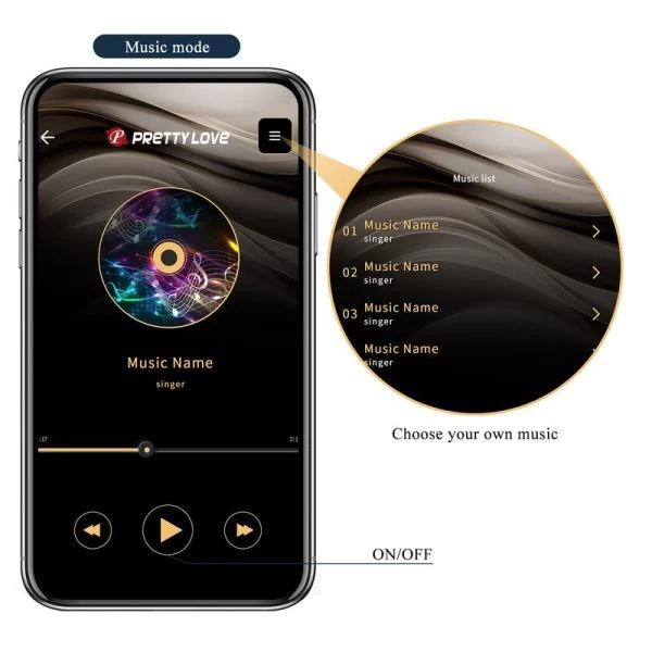 Pretty Love Anthony Anal- und Perineumvibrator App-gesteuert, Silikon, schwarz
