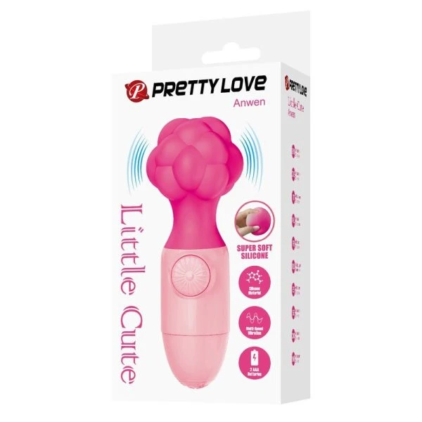 Pretty Love Anwen Mini-Massager mit kugelförmigem Kopf pink