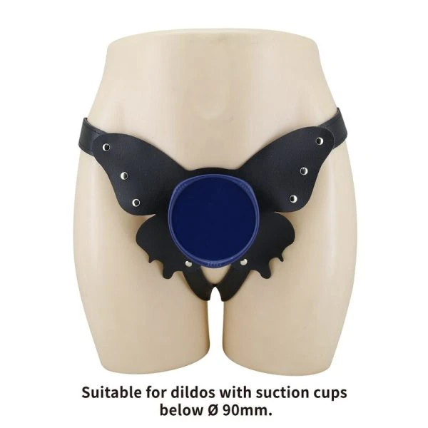 Pretty Love Strap-on Harness Briefs mit O-Ring Schwarz und Blau