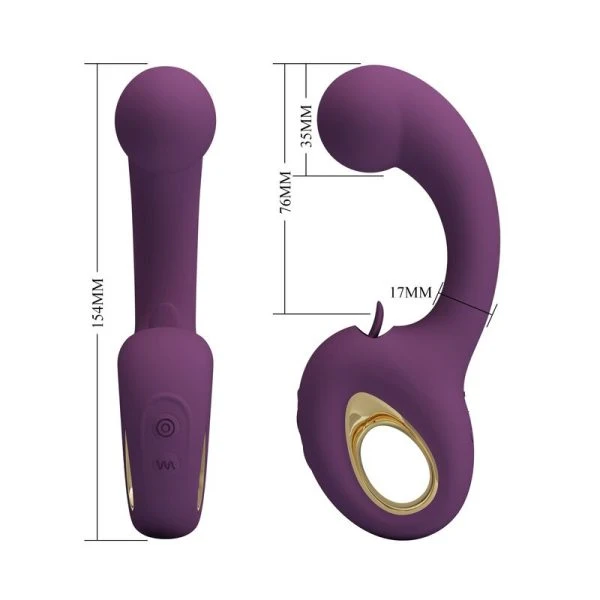 Pretty Love Brynnlee Vibrator mit Oralstimulator, lila