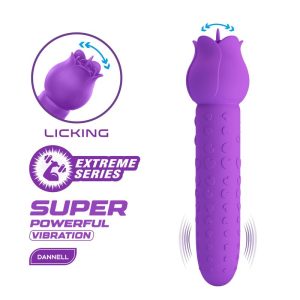 Pretty Love Dannell wiederaufladbarer Oralstimulator und Auflegevibrator lila Pretty Love Dannell wiederaufladbarer Oralstimulator und Auflegevibrator lila – Bild 2