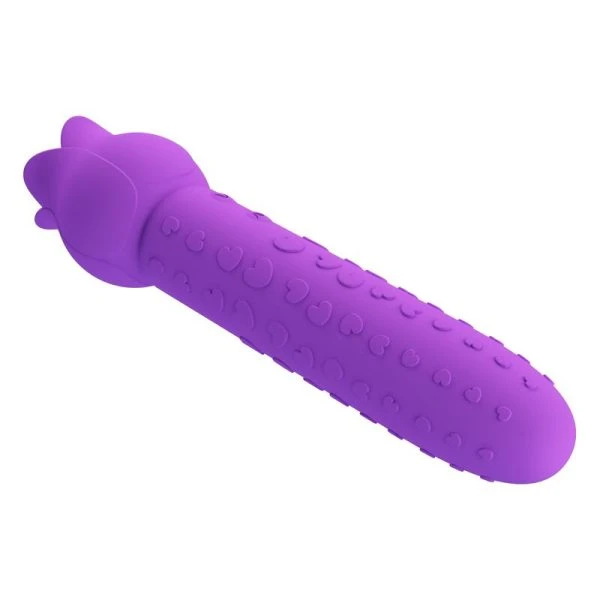 Pretty Love Dannell wiederaufladbarer Oralstimulator und Auflegevibrator lila