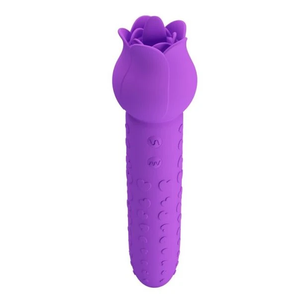 Pretty Love Dannell wiederaufladbarer Oralstimulator und Auflegevibrator lila